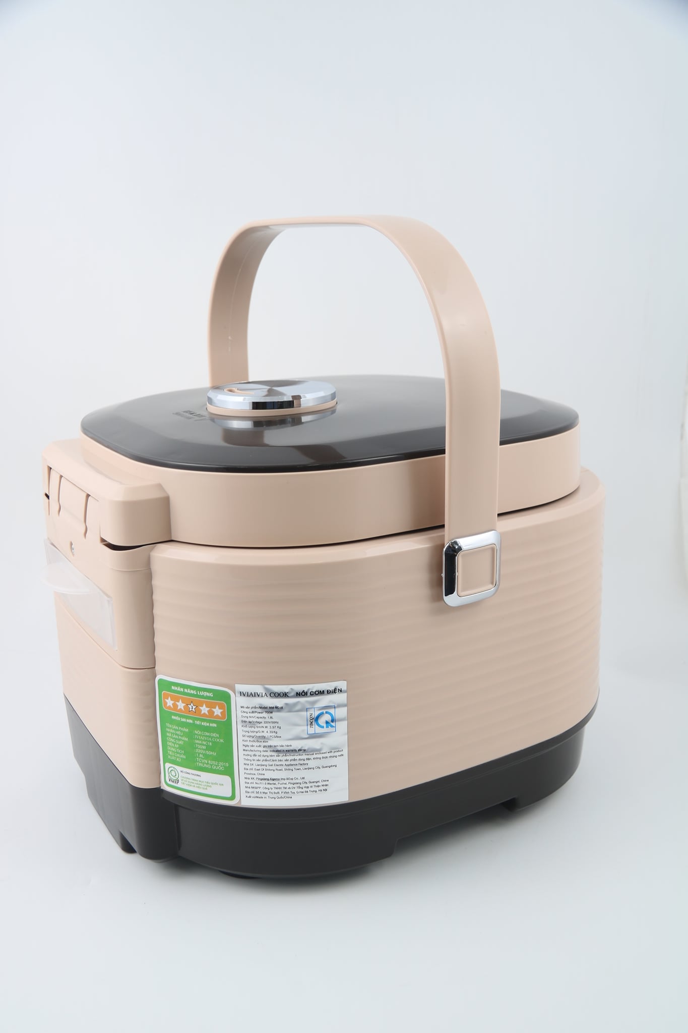 Nồi Cơm Điện Lòng Niêu IVIAIVIA COOK MM-NC18 (1.8 lít) - Màu Ngẫu Nhiên - Hàng Chính Hãng