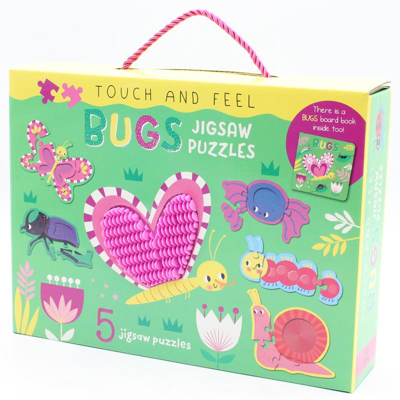 Touch And Feel Jigsaw Puzzles Boxset - Bugs (5 Jigsaw Puzzles)