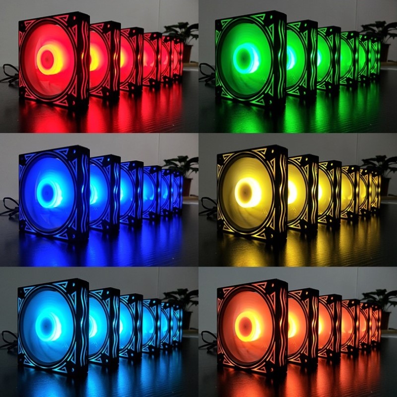 Quạt Led RGB Coolmoon Wave 12cm cho máy tính - hàng nhập khẩu