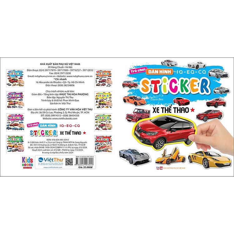 Sách Trò chơi dán hình IQ - EQ - CQ Sticker - ảnh 3