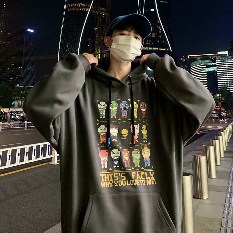 Áo Hoodies nỉ ngoại form rộng WHY YOU LOVE TO ME TiH053
