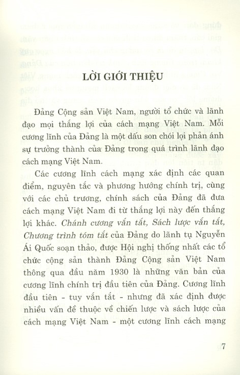 Các Cương Lĩnh Cách Mạng Của Đảng Cộng Sản Việt Nam (Tái bản, có chỉnh sửa, bổ sung)