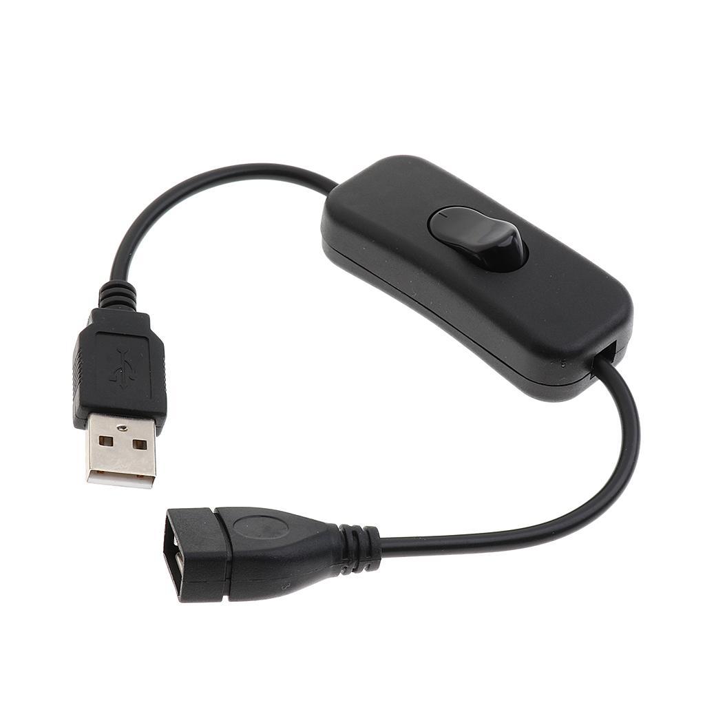 USB Cable With ON/OFF Switch Toggle Power Control Extension Cord for LED