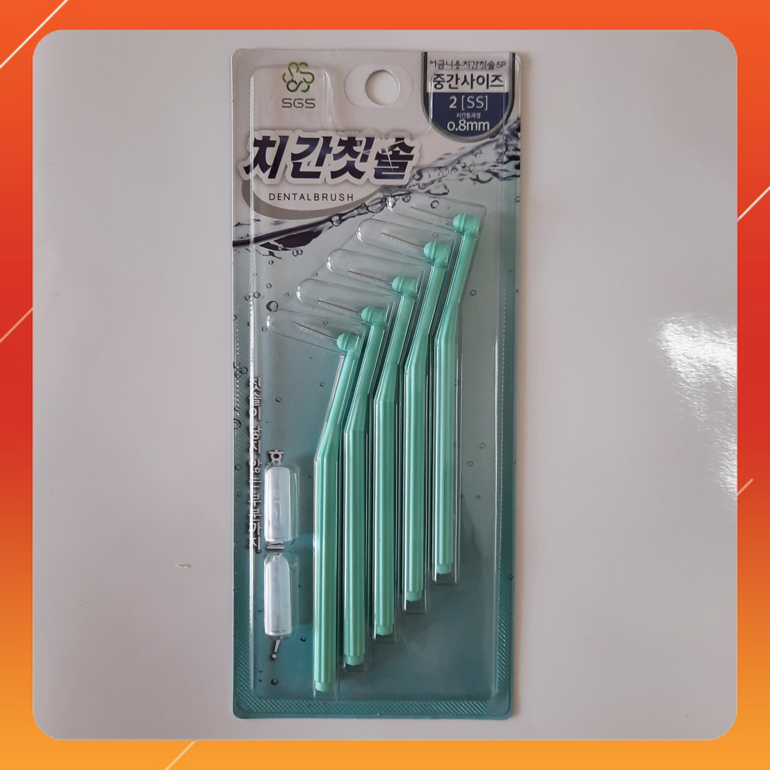 Bàn chải kẽ răng nhập khẩu Hàn Quốc (Size 0.8 mm chữ L2) - SGS