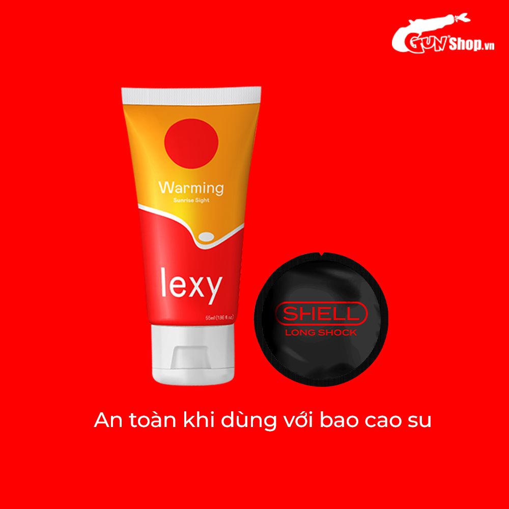 Gel bôi trơn ấm nóng - Lexy Warming kèm 1 chiếc BCS Gun Super Thin