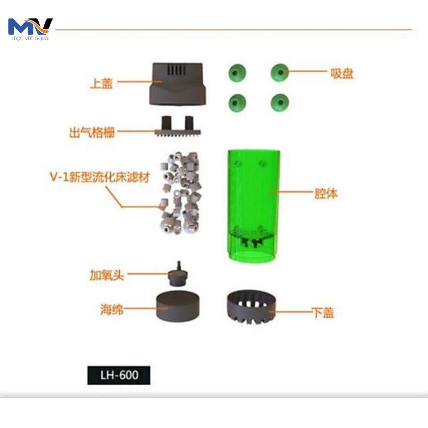 Lò đảo hạt kaldnes Qanvee LH 300 và LH 600 tạo vi sinh tăng chất lượng nước cho hồ cá