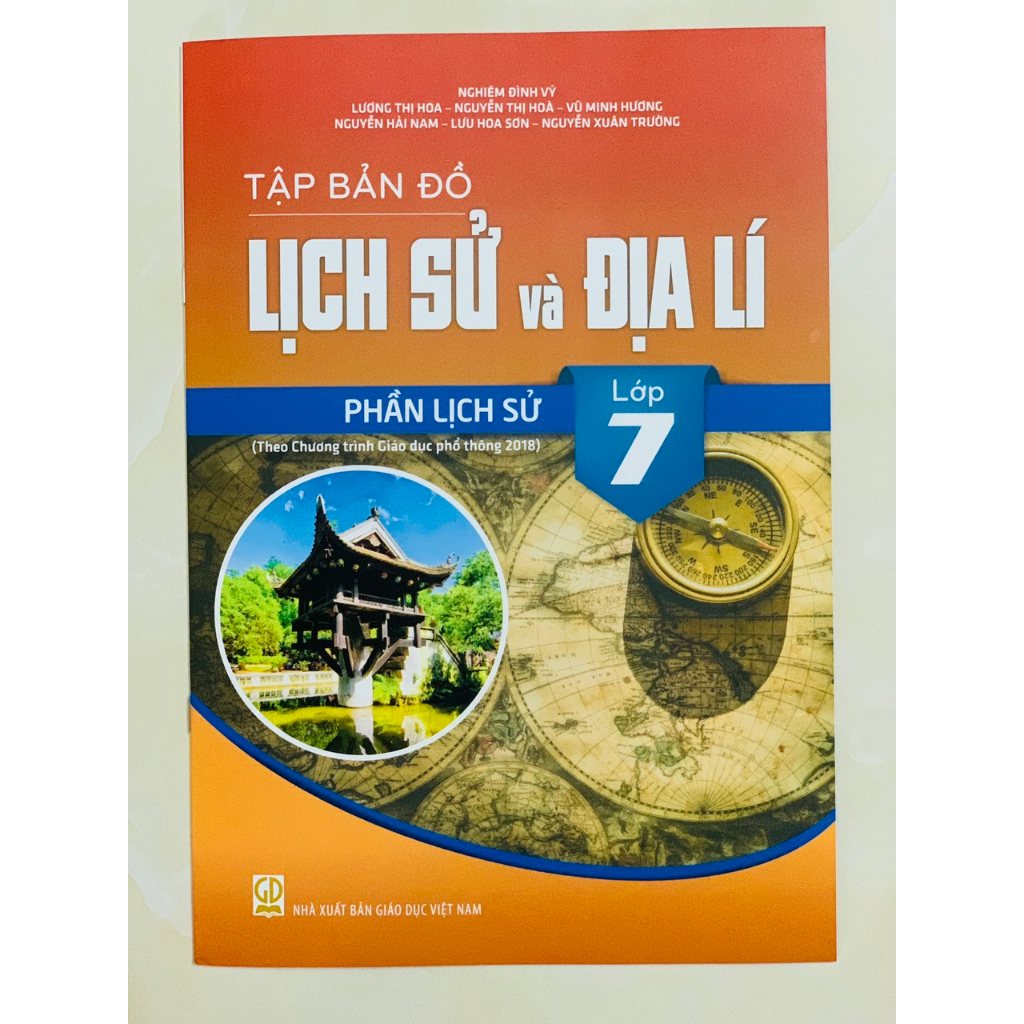 Sách - Combo Tập bản đồ Lịch sử và Địa lí lớp 7 - Phần Địa lí + Lịch Sử lớp 7- ĐN