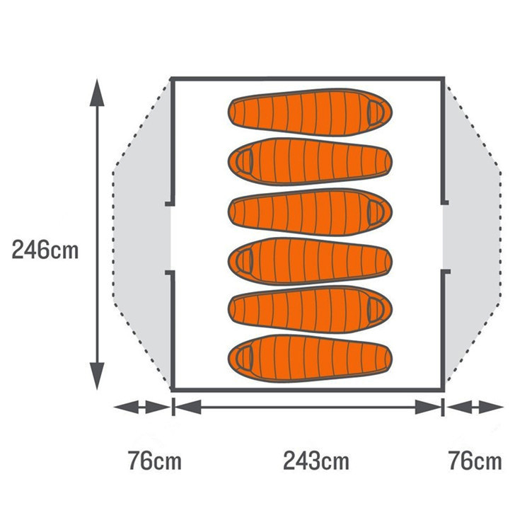 Lều 4-6 người hiệu KEVIN SIGNATURE Khung nhôm xuất khẩu châu âu