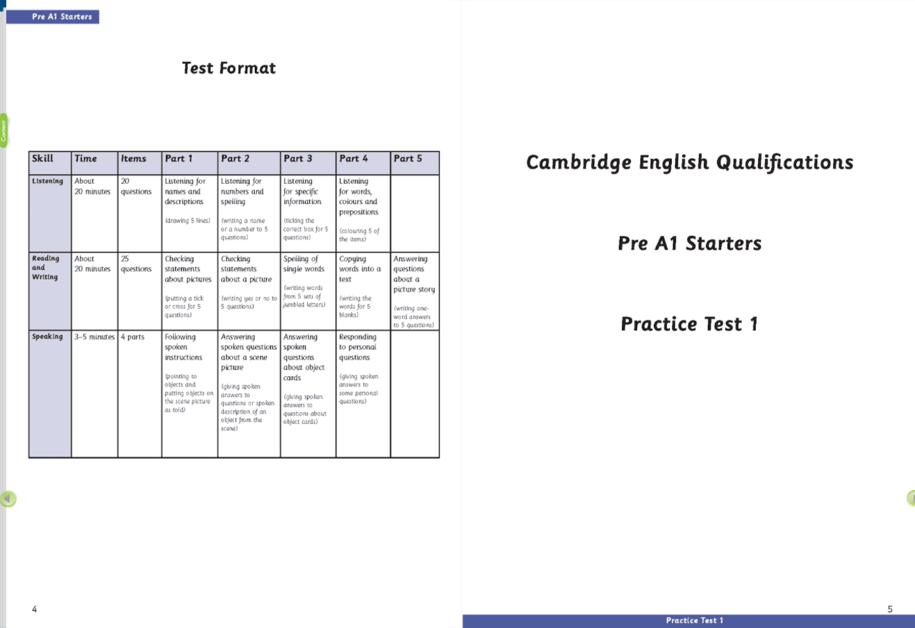 [E-BOOK] CYLET Practice Tests Pre A1 Starters Sách mềm sách học sinh