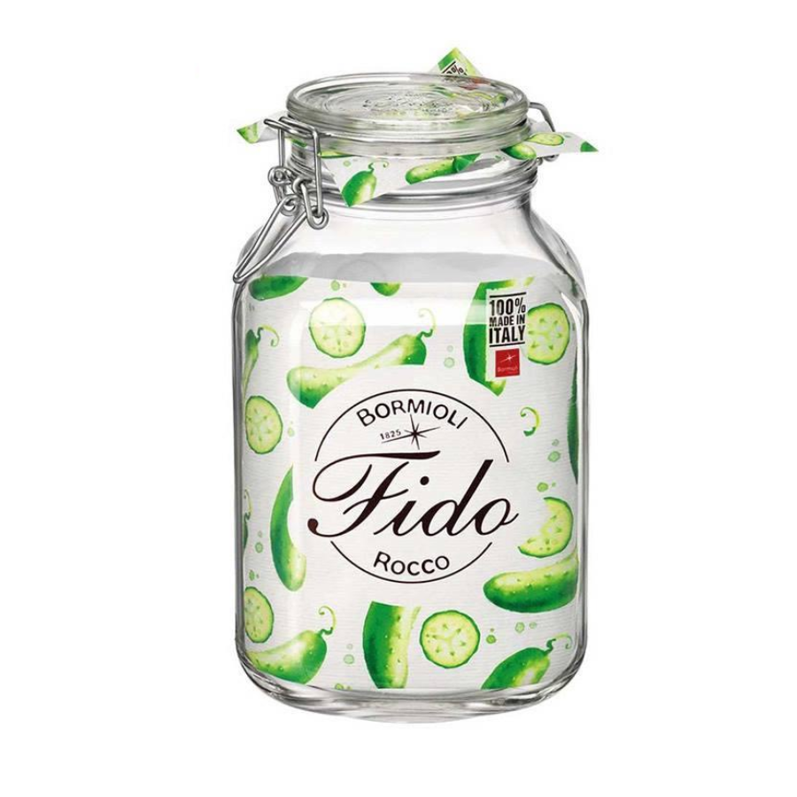 Hũ Thủy Tinh Nắp Cài Kín Hơi Fido Bormioli Rocco 149250M02321991 (3000ml)