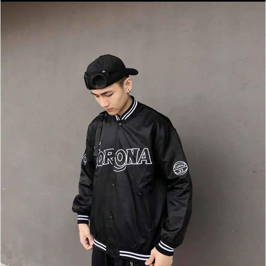 Áo khoác dù BOMBER nam nữ unisex In chữ nổi TQR cao cấp (dù 2 lớp có ảnh thật)