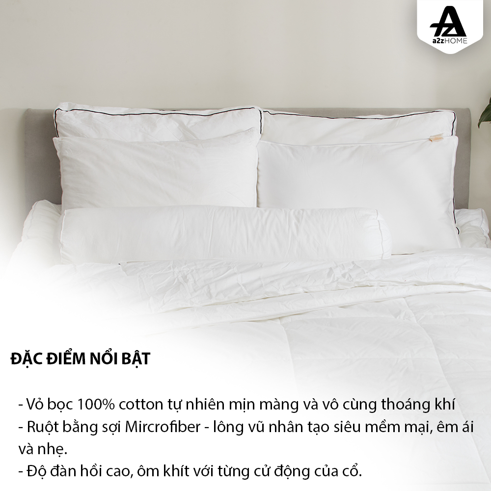 Ruột Gối Cao Mềm Định Lượng 1450gsm Microfiber - Lông Vũ Nhân Tạo - A2Z Home