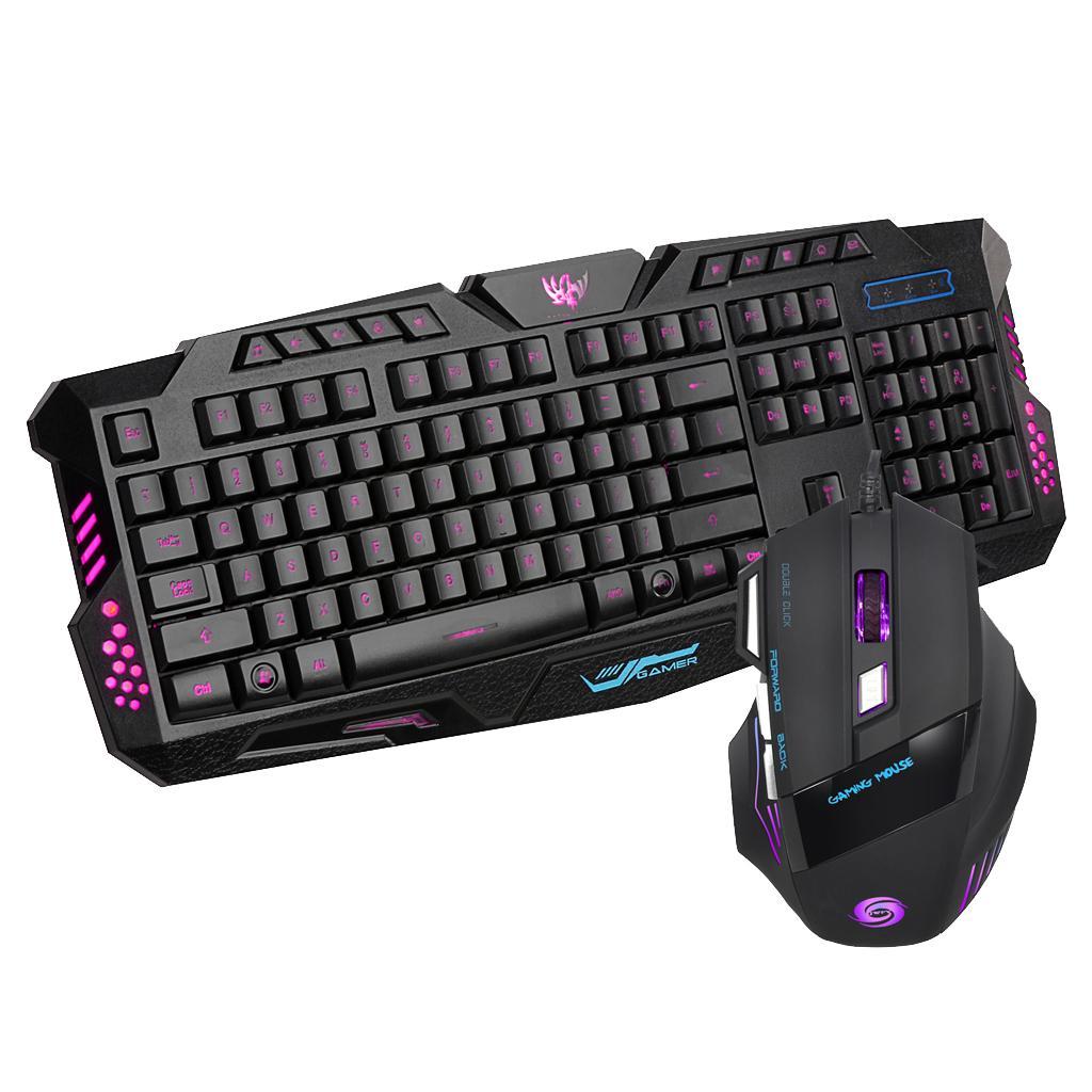 English Characters/Letters USB Wired Backlight Ergonomical Gaming Mouse