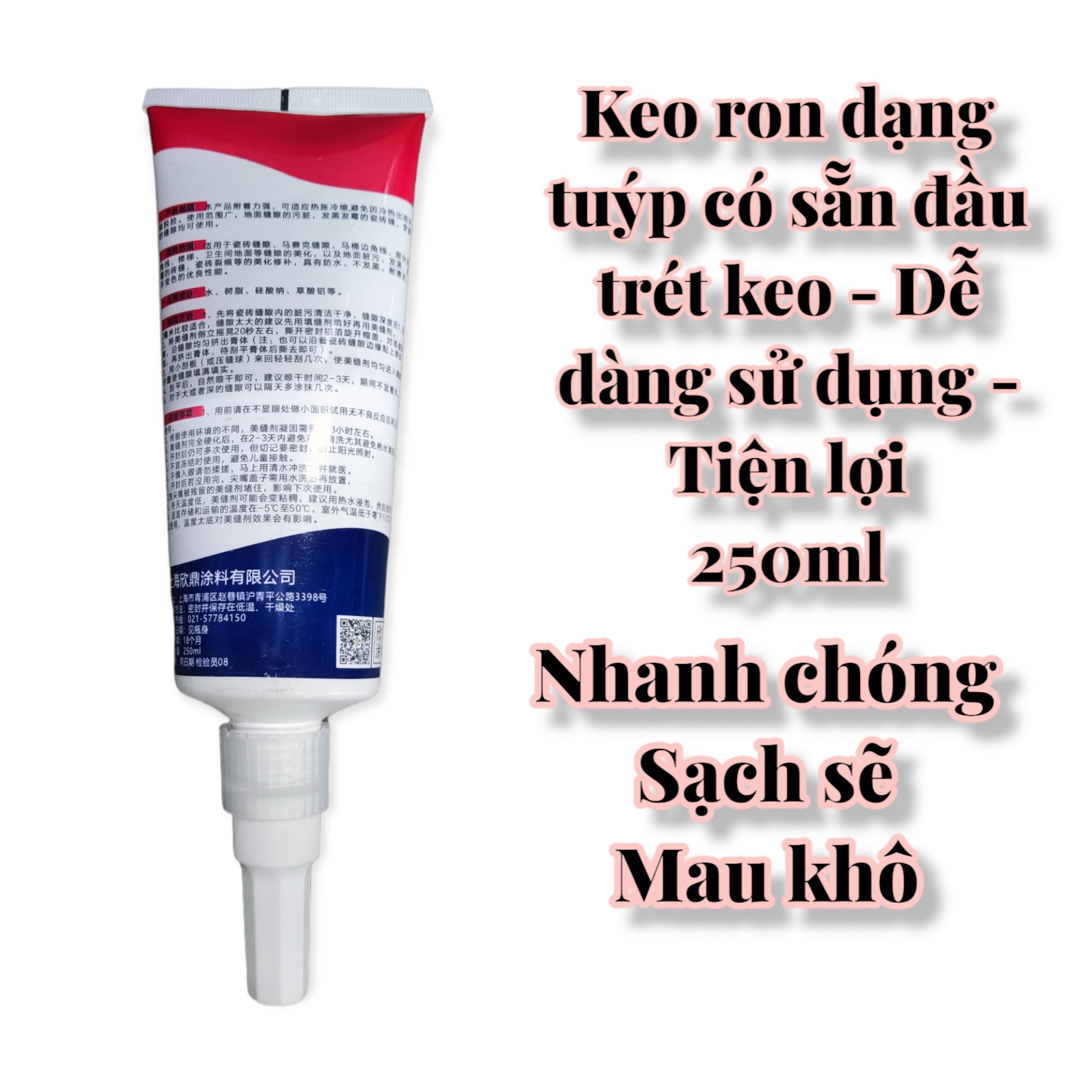 Keo chà ron dạng tuýp dễ sử dụng - sạch sẽ - an toàn - 250ml