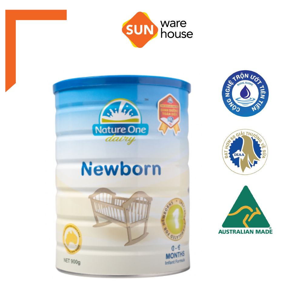 Sữa bột cho bé từ 0-6 tháng tuổi Nature One Dairy Newborn Infant Formula Step 1 - Sữa Công thức Úc - Hàng nhập khẩu chính hãng