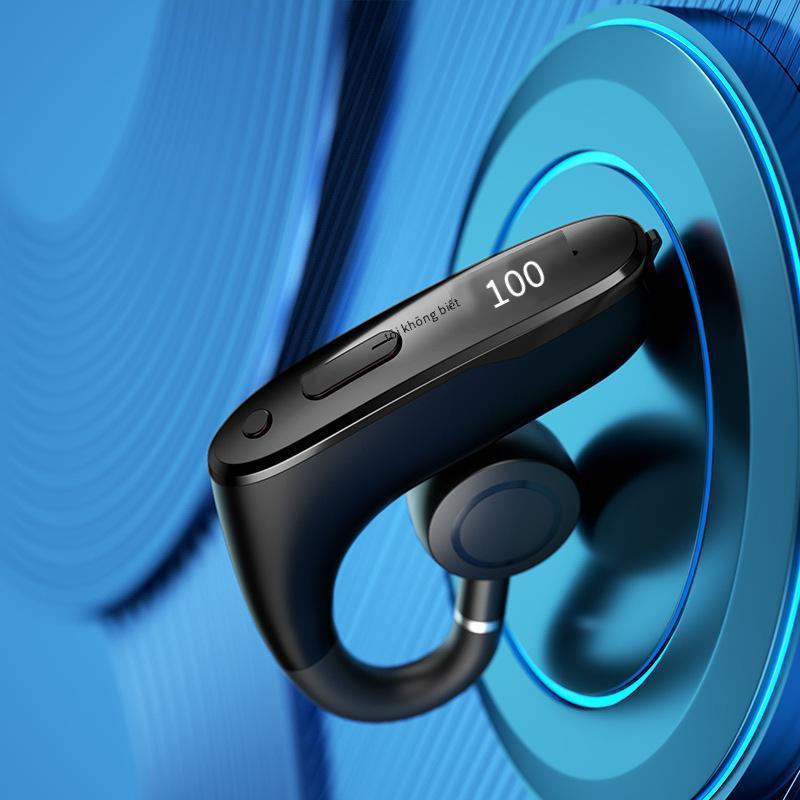 Đảm bảo chất lượng Tai nghe Bluetooth M-W8 Dẫn truyền qua xương Màn hình kỹ thuật số Máy rung Sừng Mô hình kinh doanh mới Loại tai treo không nhét trong tai Loại một tai