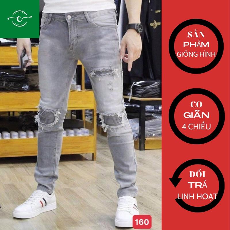 Quần Jean Nam Cao Cấp Màu Xanh Không Phai Màu Quần Bò VOZODO 188