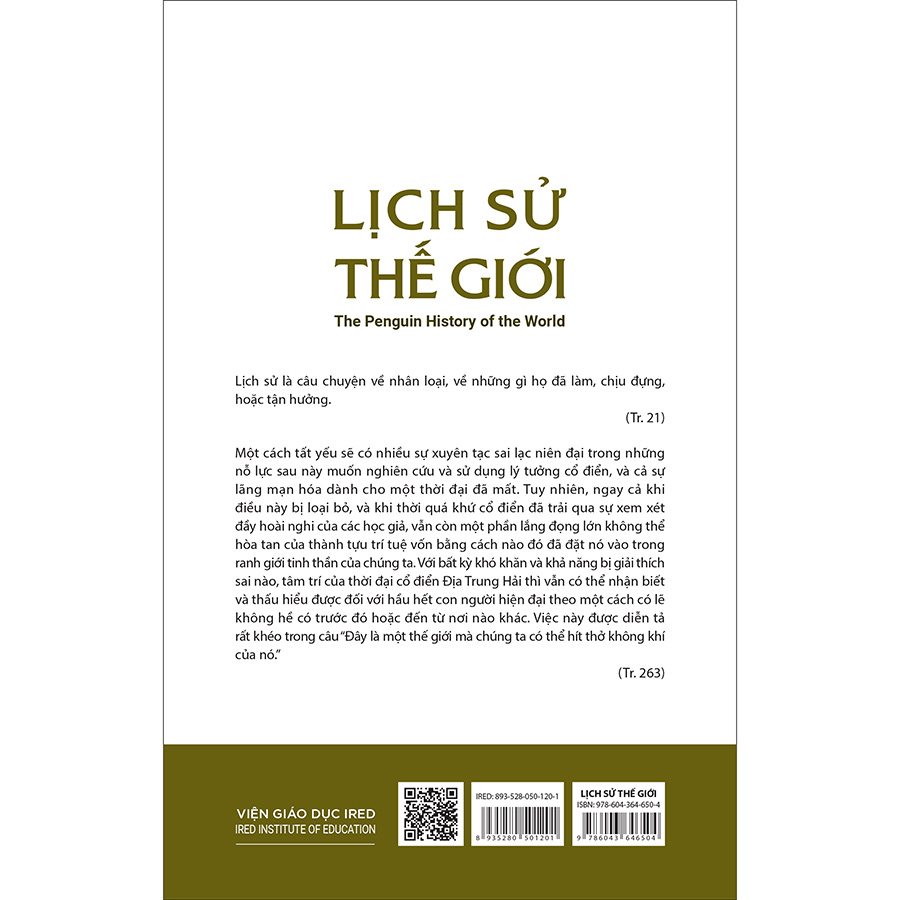 Bộ sách Lịch Sử Thế Giới - The Penguin History of the World (5 Tập)