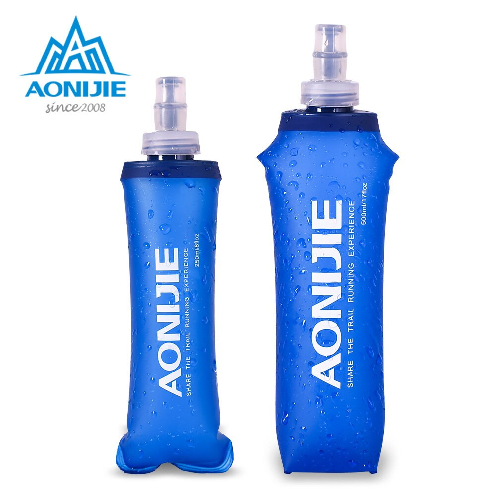 Bình Nước Mềm Có Nắp Aonijie SD09 - Dung Tích 250ml - 500ml, Có Thể Gấp Gọn