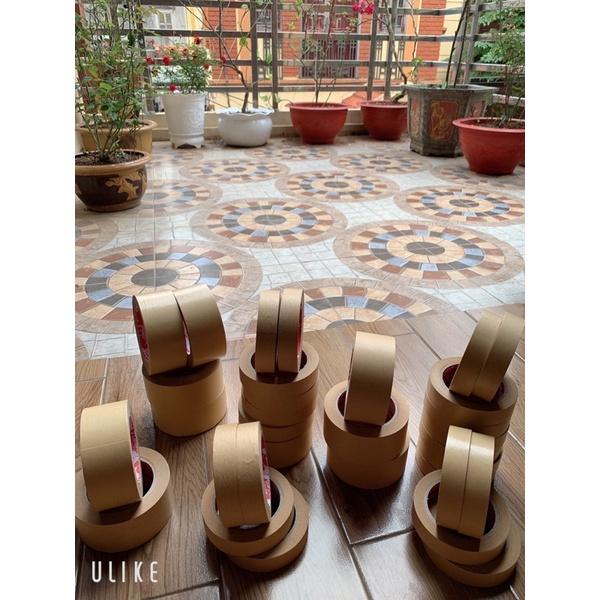 Băng dính giấy da bò karaft khổ 5cm vs 2,5cm x 40m