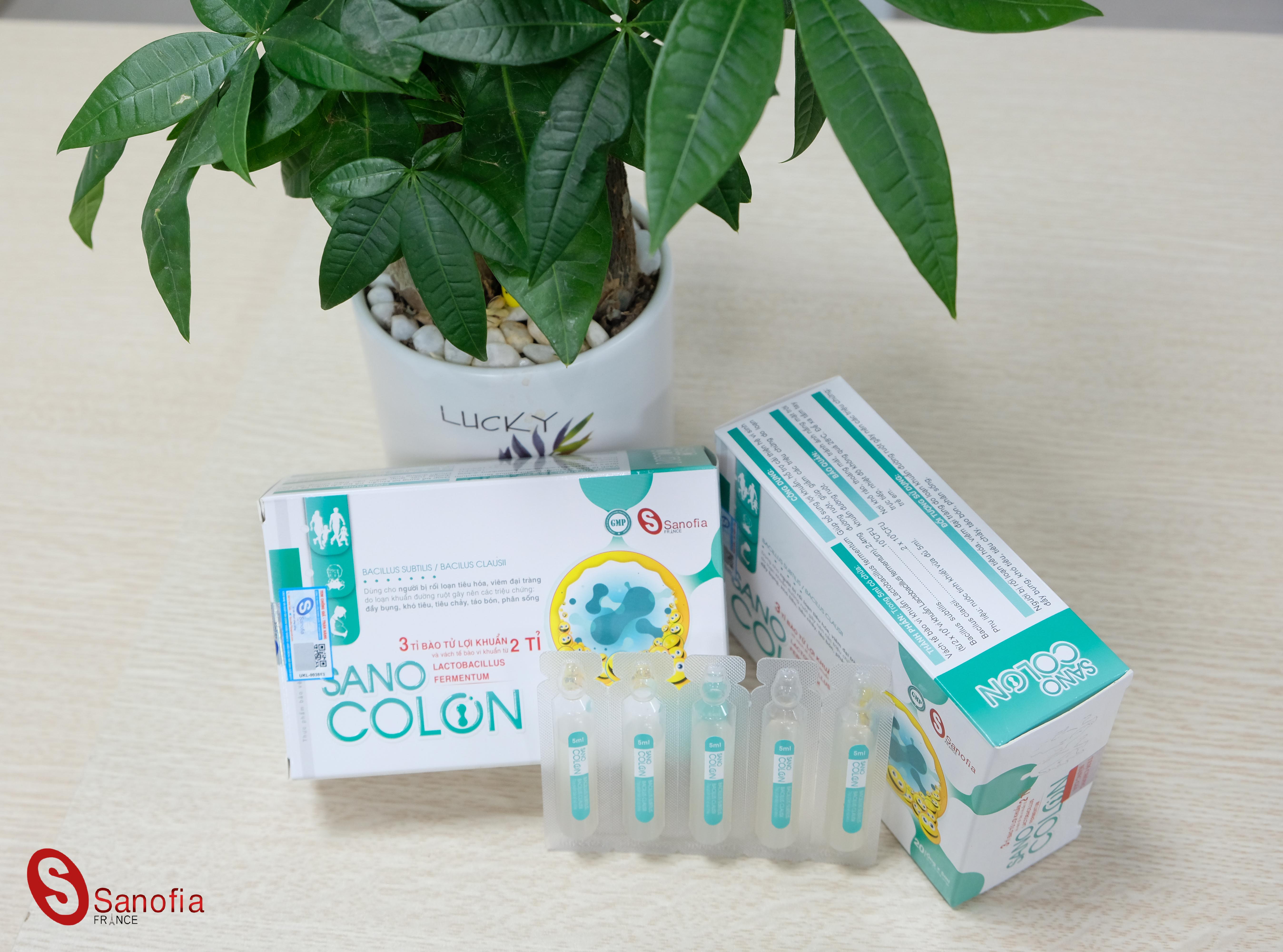 Men đại tràng Sano Colon - Dùng cho người bị rối loạn tiêu hóa, viêm đại tràng do loạn khuẩn đường ruột, đầy bụng, khó tiêu, tiêu chảy, táo bón, phân sống