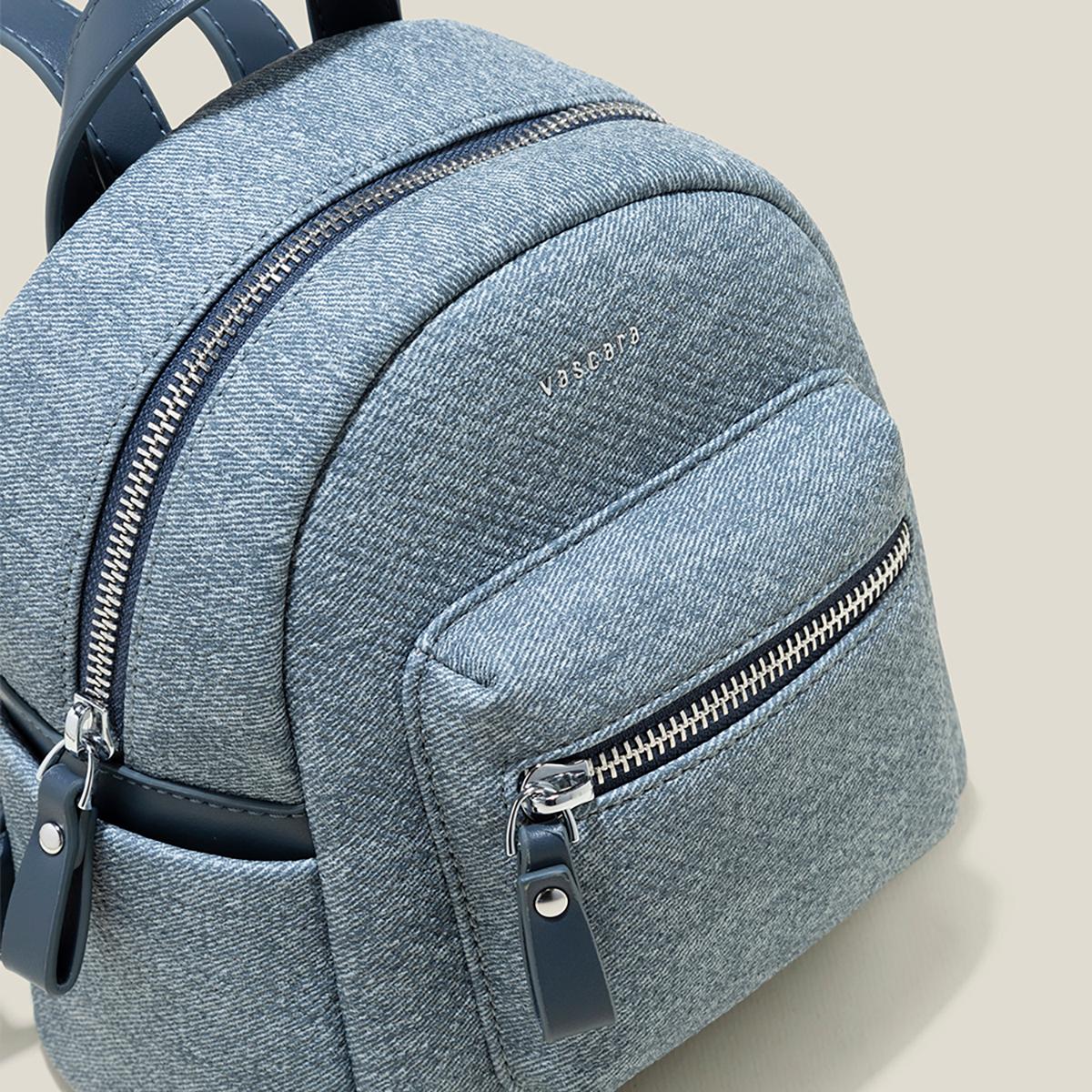 Vascara Balo Mini Denim Nhấn Khóa Kéo - BAC 0192