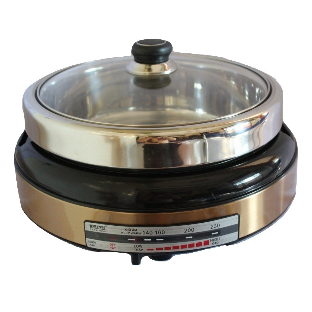 Nồi Lẩu Nướng Điện Đa Năng Lorente LT-780 - Màu Ngẫu Nhiên - Chính Hãng