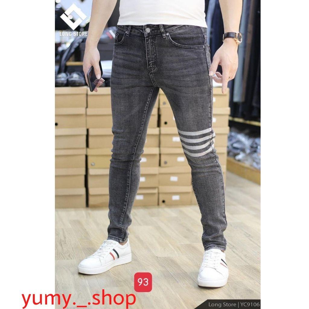 Quần jean jogger nam AD03 màu xanh nhạt trơn không rách gối chất bò cao cấp co dãn 4 chiều cực đẹp, NHIỀU MẪU MỚI
