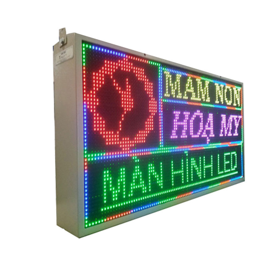 Biển quảng cáo màn hình LED thông minh HIKARU Full màu, 2 mặt hiển thị, KT cao 520 x rộng 1000