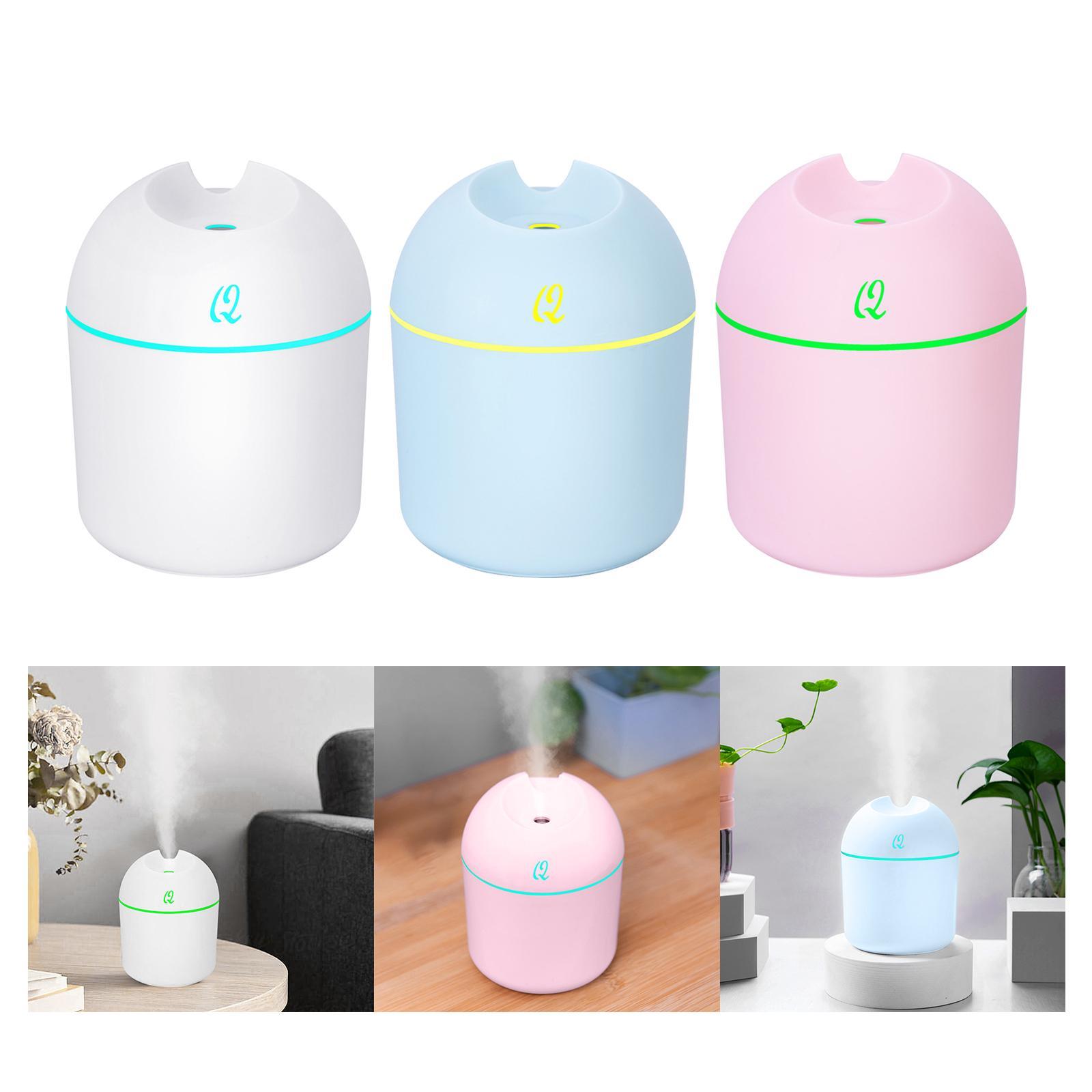 220ml Portable Mist Humidifier with USB Cable Auto Shut Off for Room Desk Office