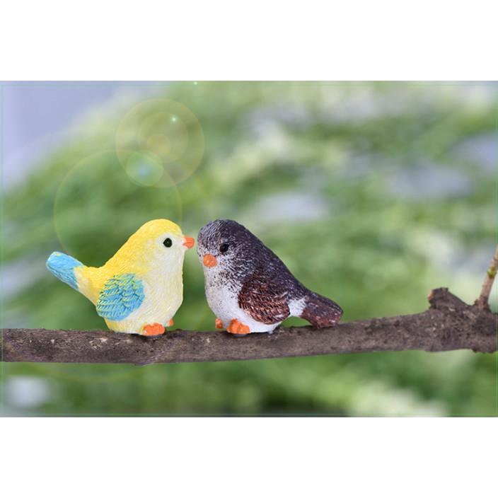 KHO-HN * Mô hình chim sẻ nhiều màu trang trí tiểu cảnh, bonsai, DIY
