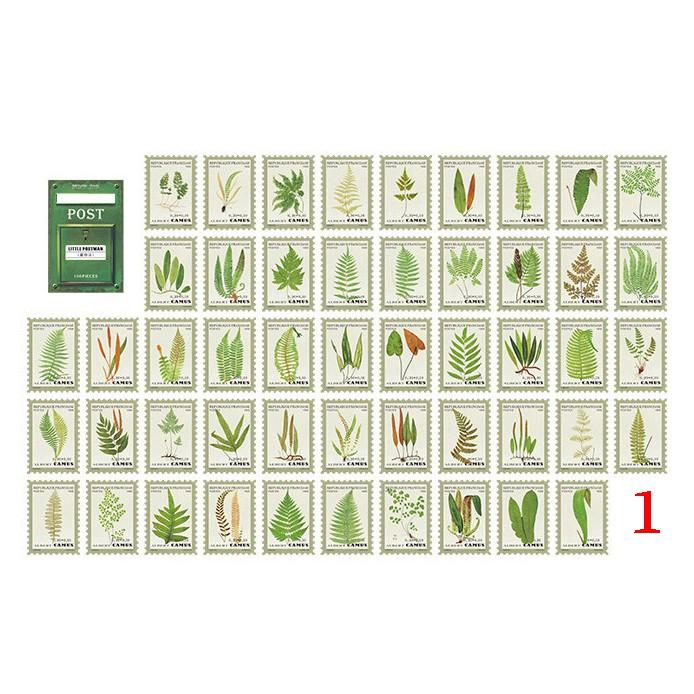 Set 100 sticker vintage - sticker tem thư - little postman