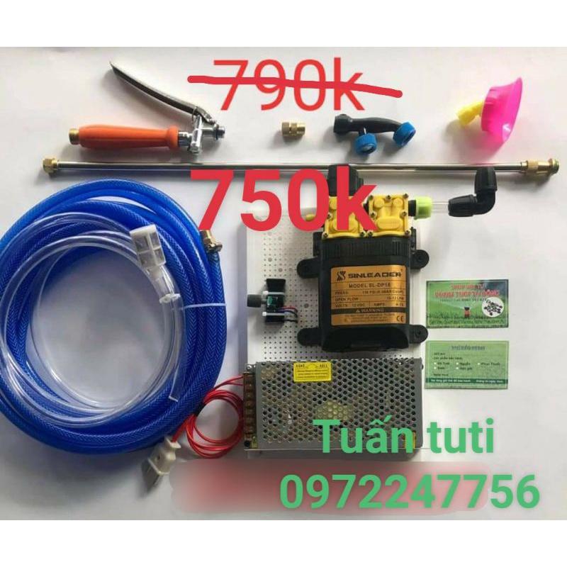 Bộ phun thuoc, tưới cầm tay cao cấp cho cây cảnh, hoa lan, xịt máy lạnh, rửa xe