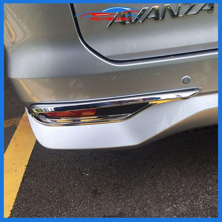 Ốp viền đèn gầm trước sau xe Avanza 2022-2023 mạ Crom chống trầy trang trí làm đẹp xe