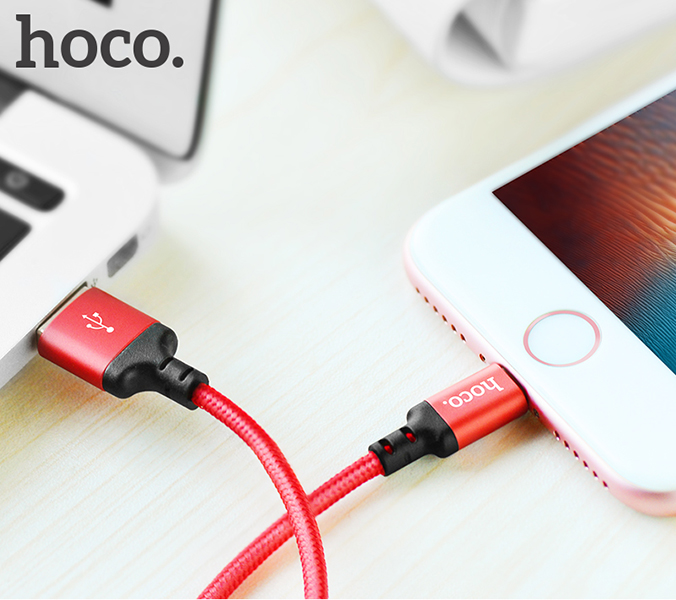 Dây sạc nhanh Hoco X14 cho Iphone, Ipad (Giao Màu Ngẫu Nhiên) - Hàng Chính Hãng