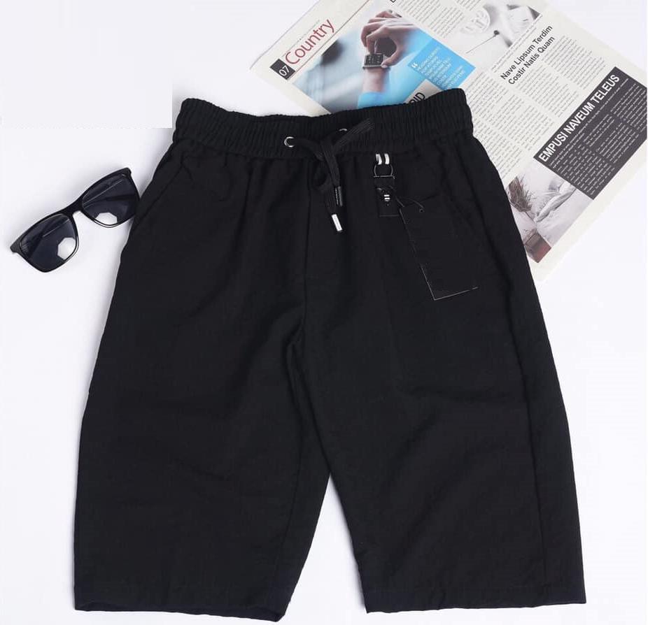 Quần short đũi lưng chun Đũi Việt