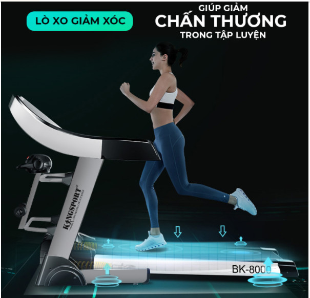 Máy chạy bộ Kingsport BK-8000 đa năng new