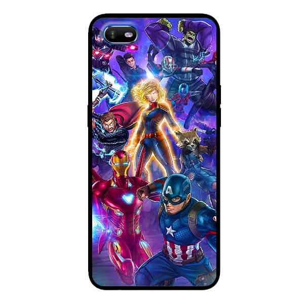 Ốp Lưng in cho Oppo A1K Mẫu Biệt Đội Anh Hùng - Hàng Chính Hãng
