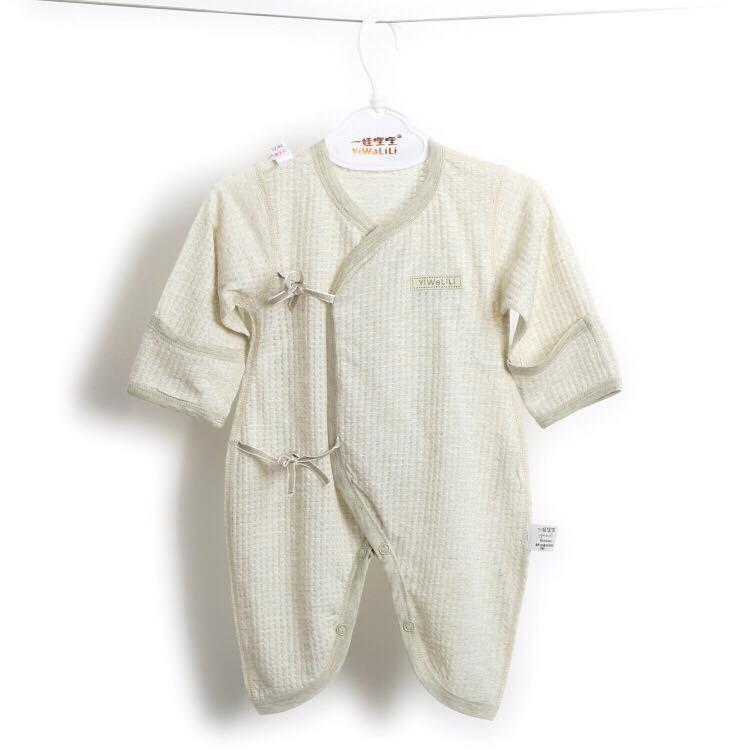 Body sơ sinh cột dây cotton tre + organic cotton