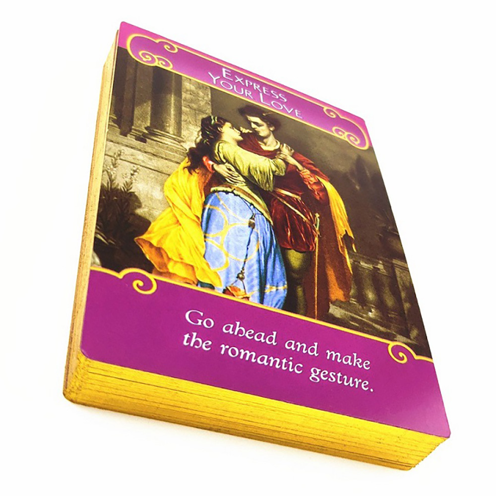 [Size Gốc] Bài Oracle Romance Angels Size Gốc 44 Lá Bài Cán Bóng Đẹp Tặng Link Hướng Dẫn Tiếng Việt Và Đá Thanh Tẩy