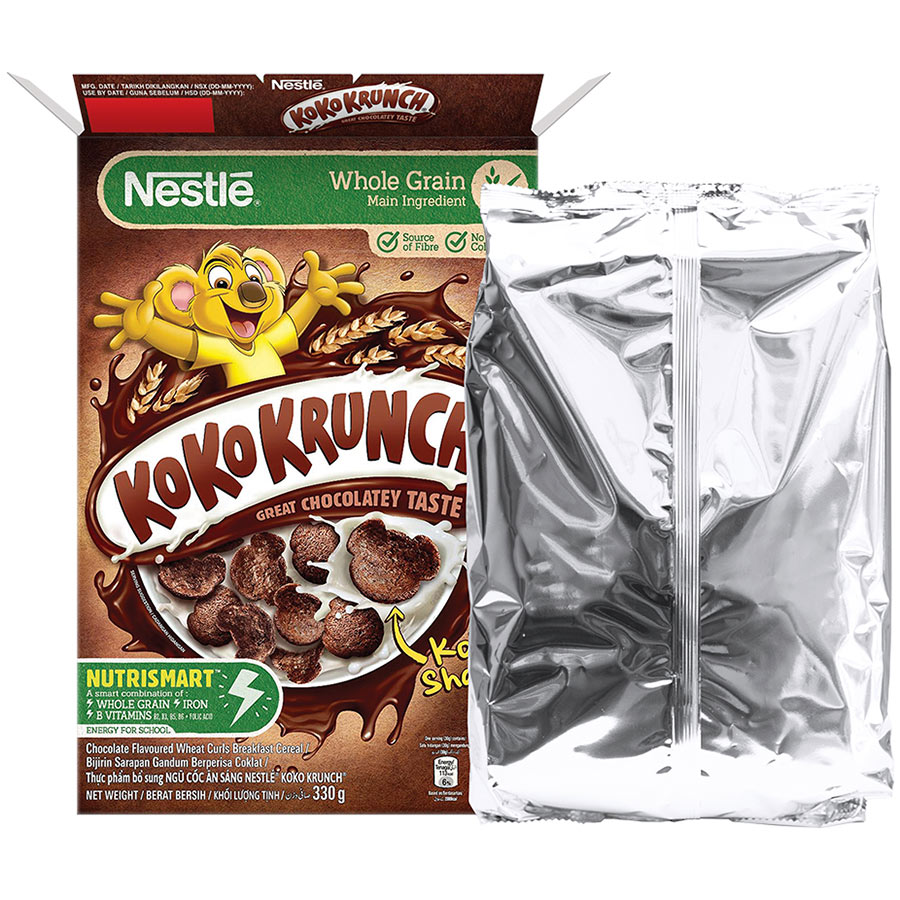 Combo 2 ngũ cốc ăn sáng Koko Krunch (Hộp 330g) [Tặng hộp đựng đa năng]