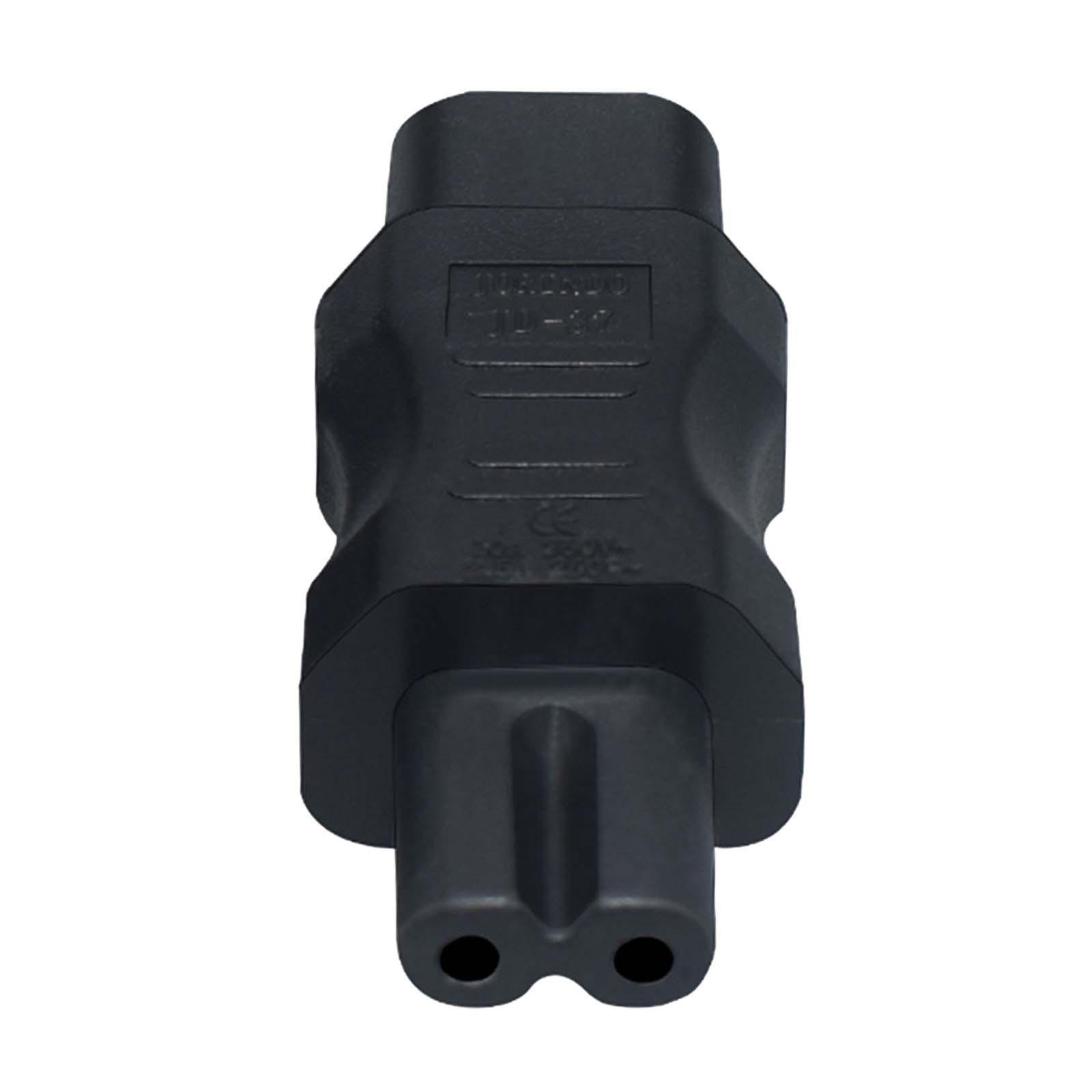 IEC320 Male C8 to C7 Female Power Adapter Converter Connector for Notebook
