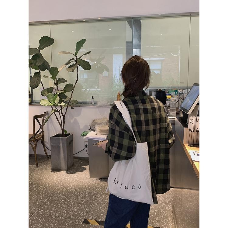 Áo sơ mi nữ Kẻ sọc caro Retro Form rộng Dài tay Cao cấp Thu Đông Ulzzang Hàn Quốc Sơ mi nữ Tay dài Thời trang