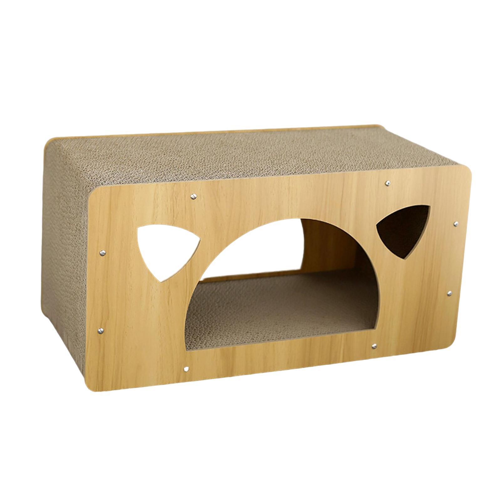 Cat Corrugated House Scratching Bed Lounge Scratcher Cardboard for Kitty