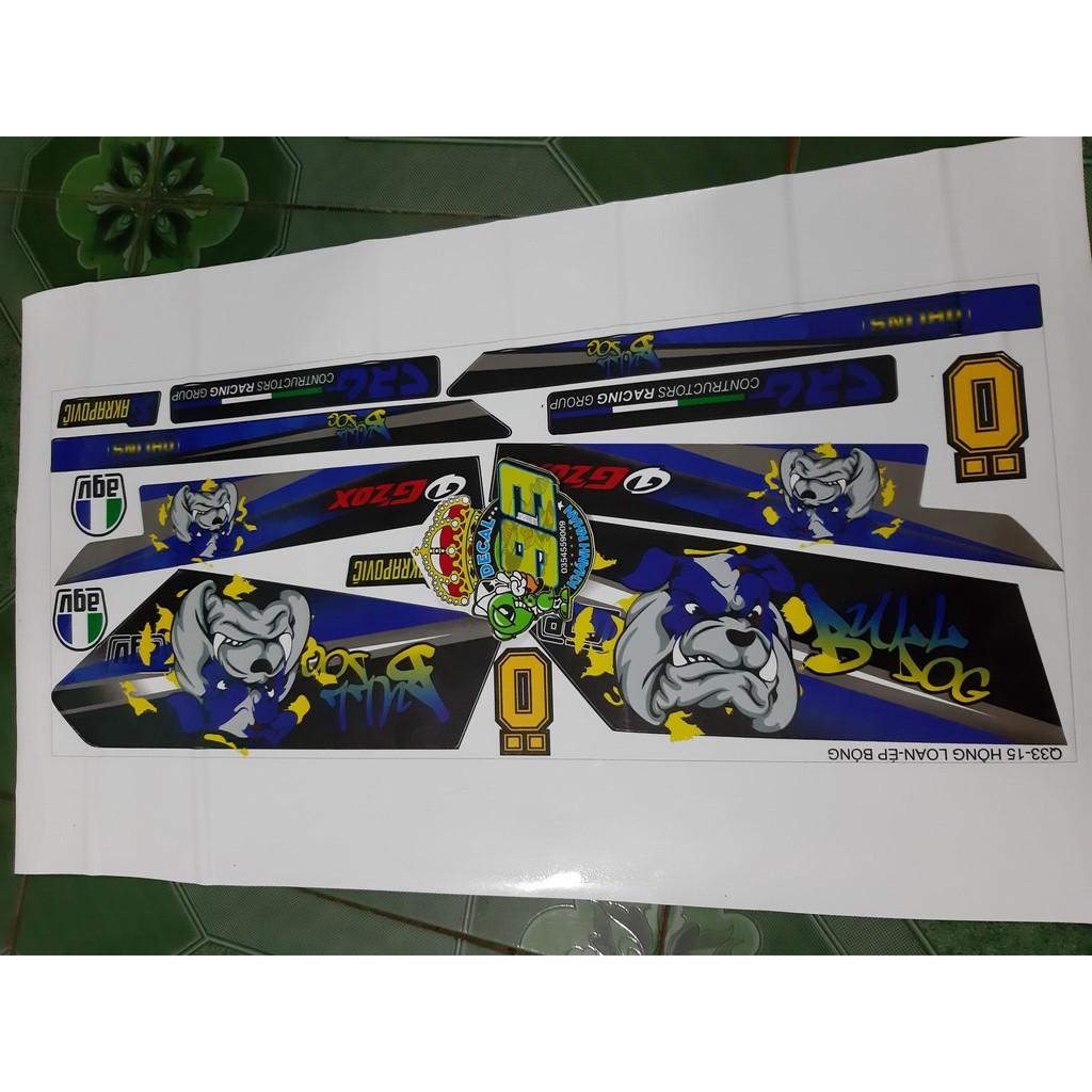 Tem rời dream bulldog xanh dương