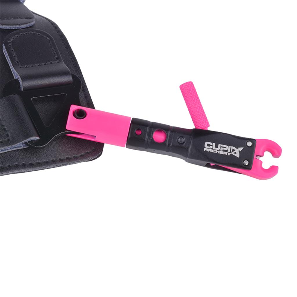 Archery Release Aid Buckle Adjutable Rotary for Archery Compound Bow Pink