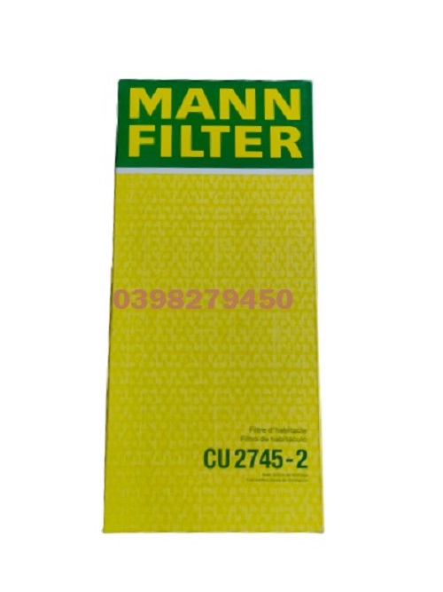 LỌC GIÓ ĐIỀU HÒA MANN FILTER CHO MERCEDES BENZ CU2745-2 (MÃ: 210 830 00 18; 210 830 10 18; A 210 830 00 18)