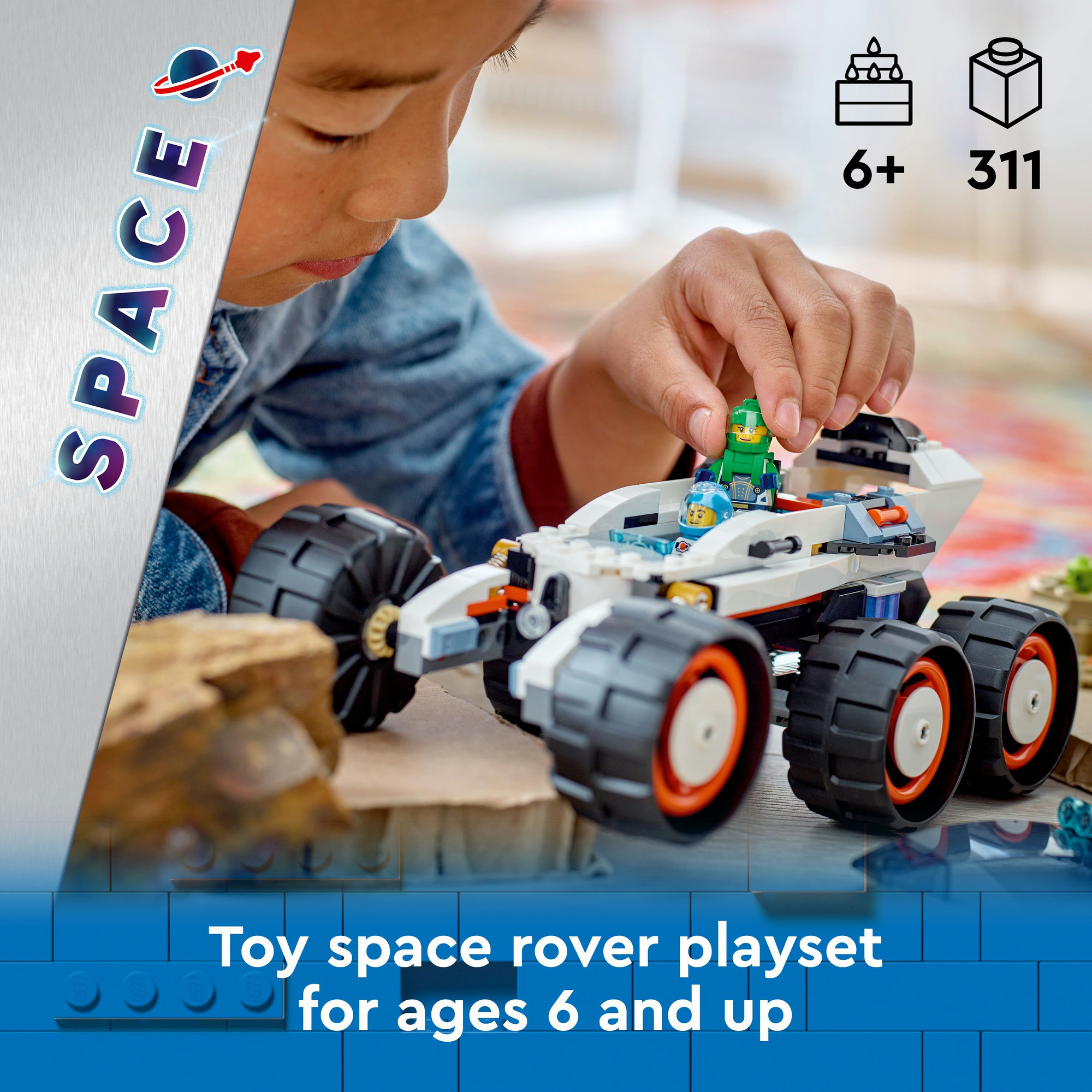 LEGO CITY 60431 Xe thám hiểm không gian &amp; người ngoài hành tinh (311 chi tiết)