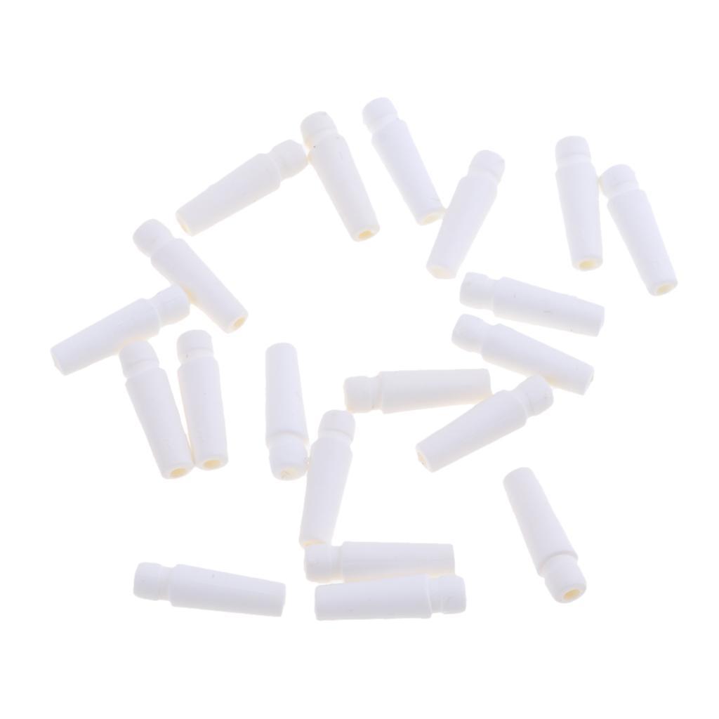 Headphone Tail Tube Buttom Cover for 3.2-3.5mm Earphone Shell  White
