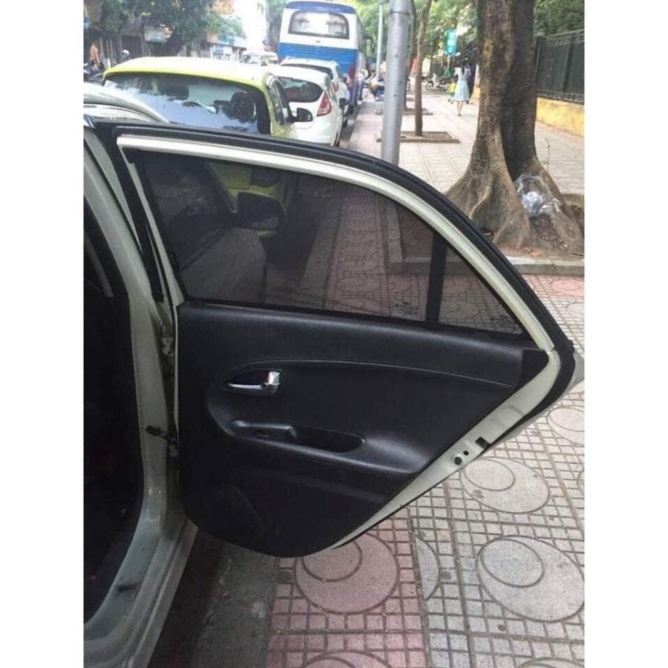 Rèm chắn nắng theo xe dành cho KIA MORNING 2017-2018- 2019-2020 vải lưới gắn nam châm